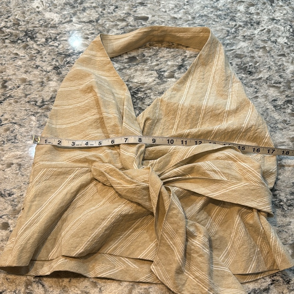 Zara Cream Sleeveless Wrap Blouse - Picture 11 of 14